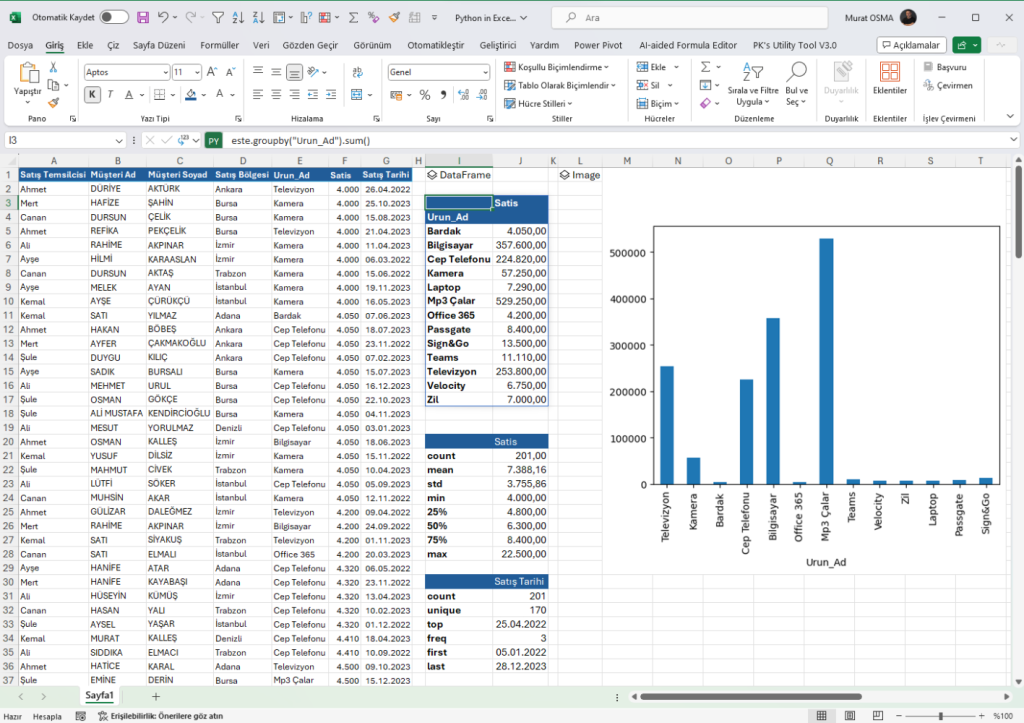 Python'un Gücü ile Excel'in Esnekliği Birleşiyor 1 pyton1